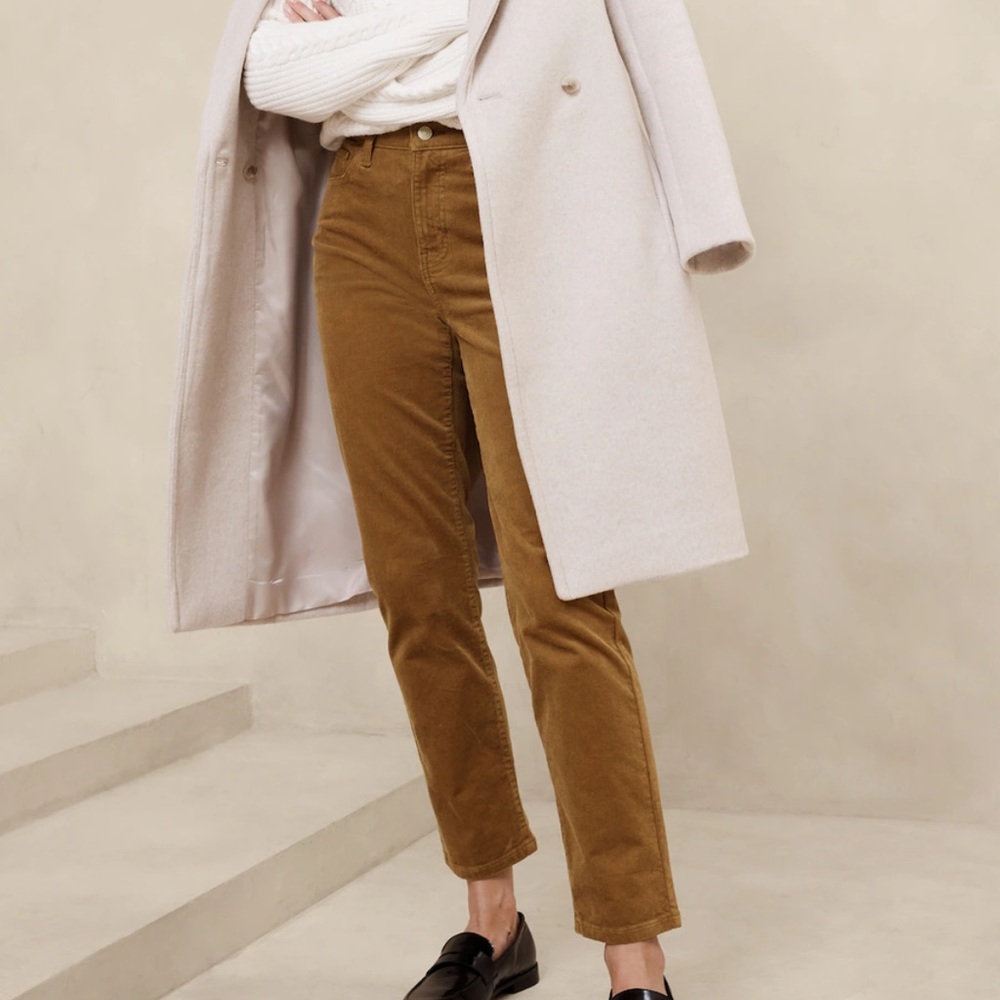 Banana Republic high waist slim corduroy pants